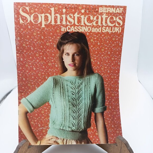 Sophisticates in Cassino and Saluki Book 273, Vintage Bernat Handicrafter Patter - Picture 1 of 3